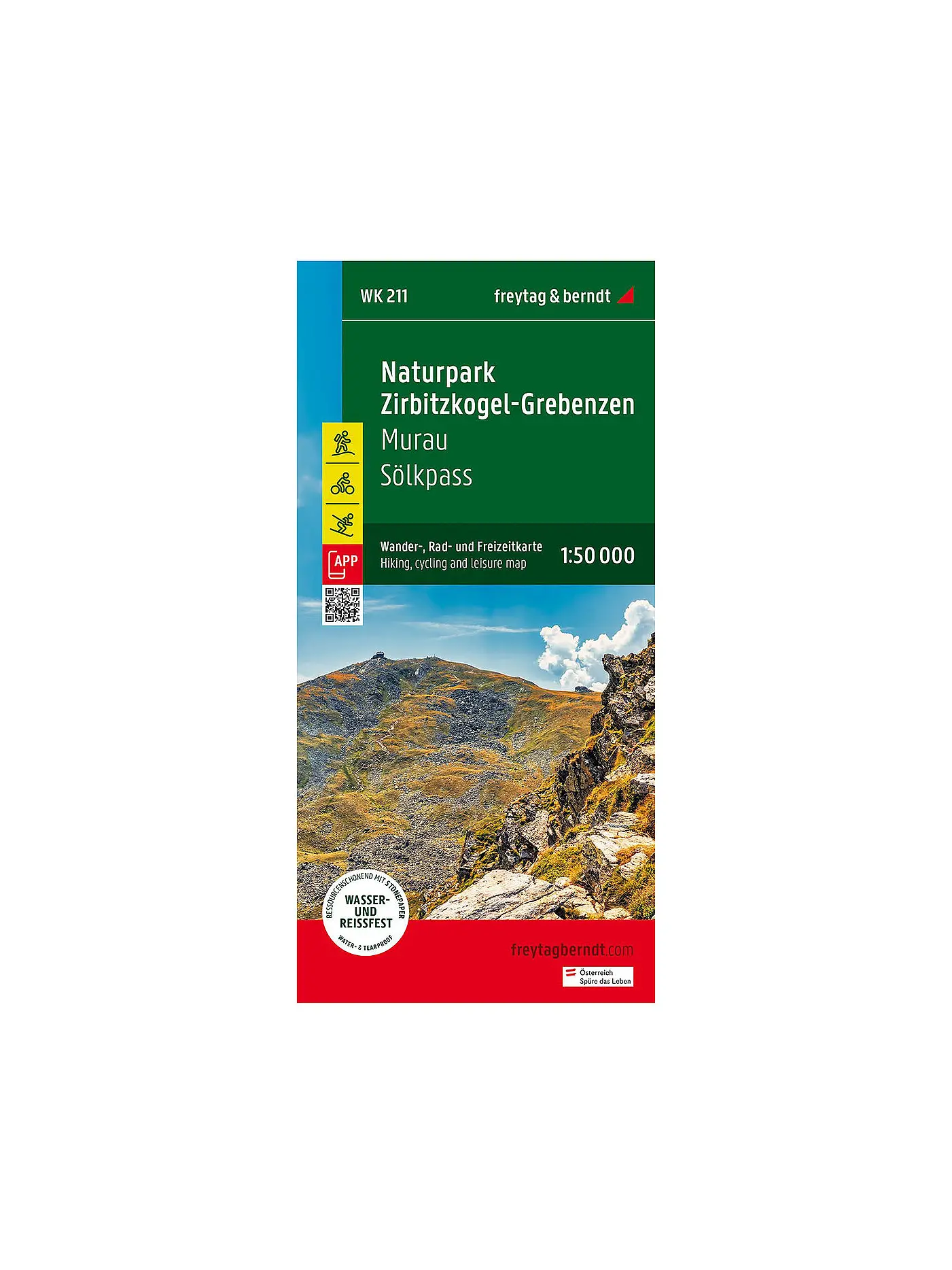 FREYTAG & BERNDT | Wanderkarte WK 211 Naturpark Zirbitzkogel-Grebenzen, 1:50.000 | 